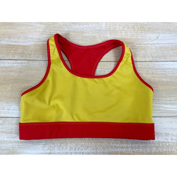 Nike Livestrong Dri-Fit Athletic Sports Bra Red & Yellow Size Small - Picture 7 of 8